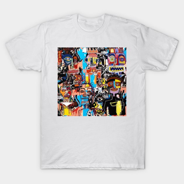 Basquiat Face T-Shirt by AmaniDickens